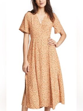 faithfull the brand terina midi dress Faithfull The Brand Terina Puff-Leeve Midi Dre - Black - 50% Off